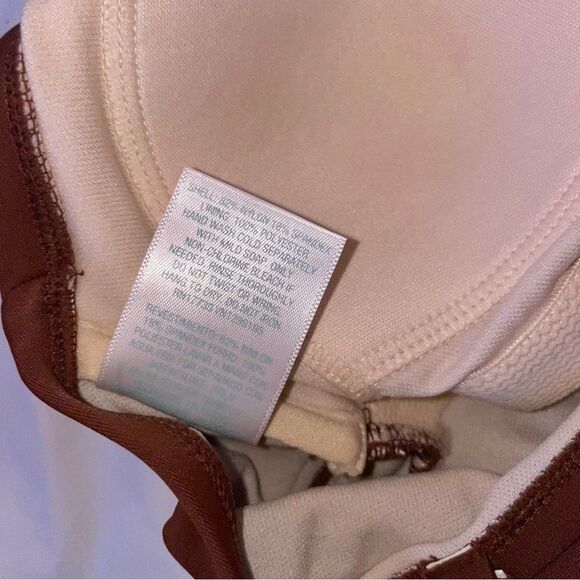 Kona Sol Asymmetric One Piece Brown swimsuit Size XS - Picture 9 of 12